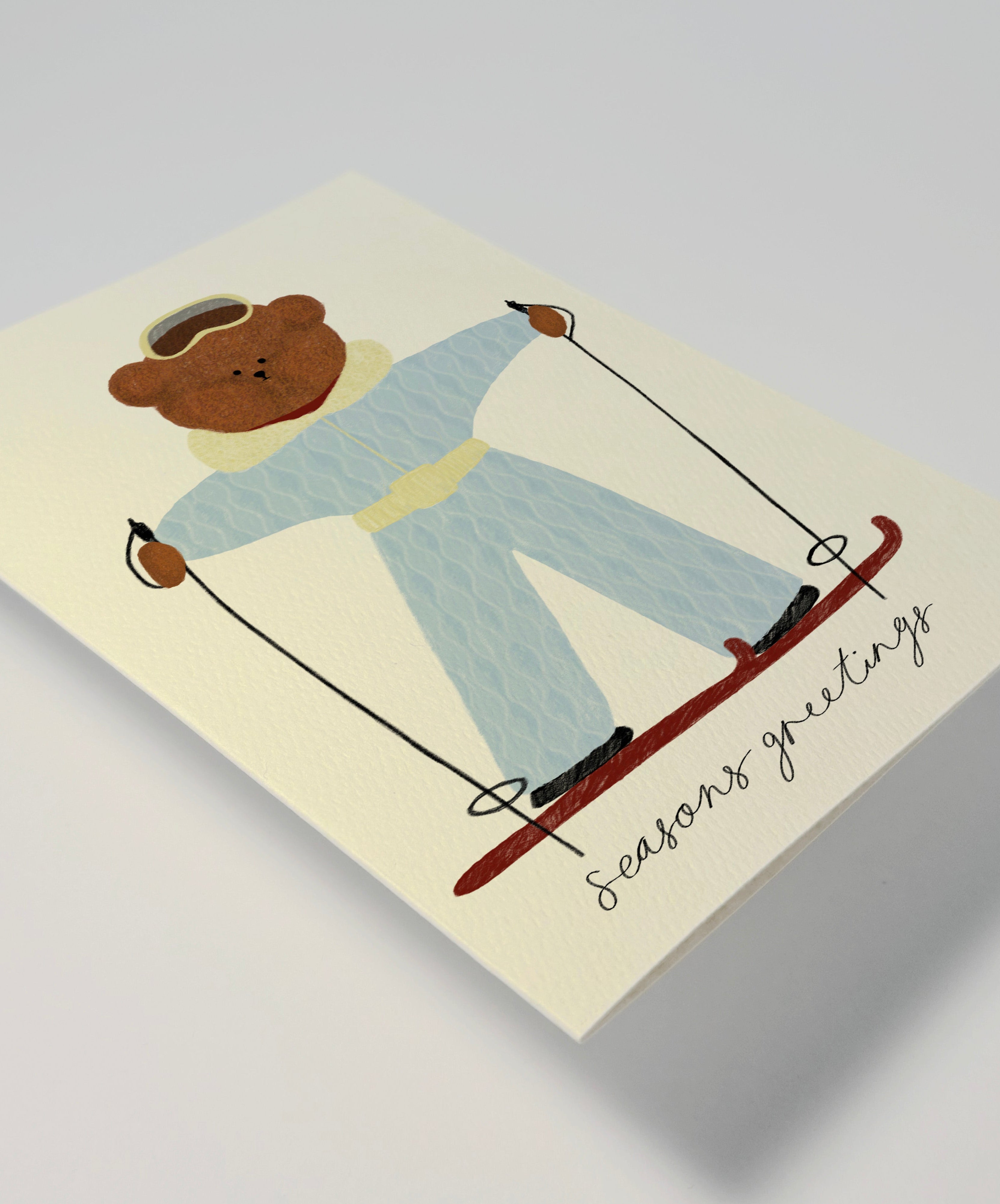 Ski Bear Greeting Card