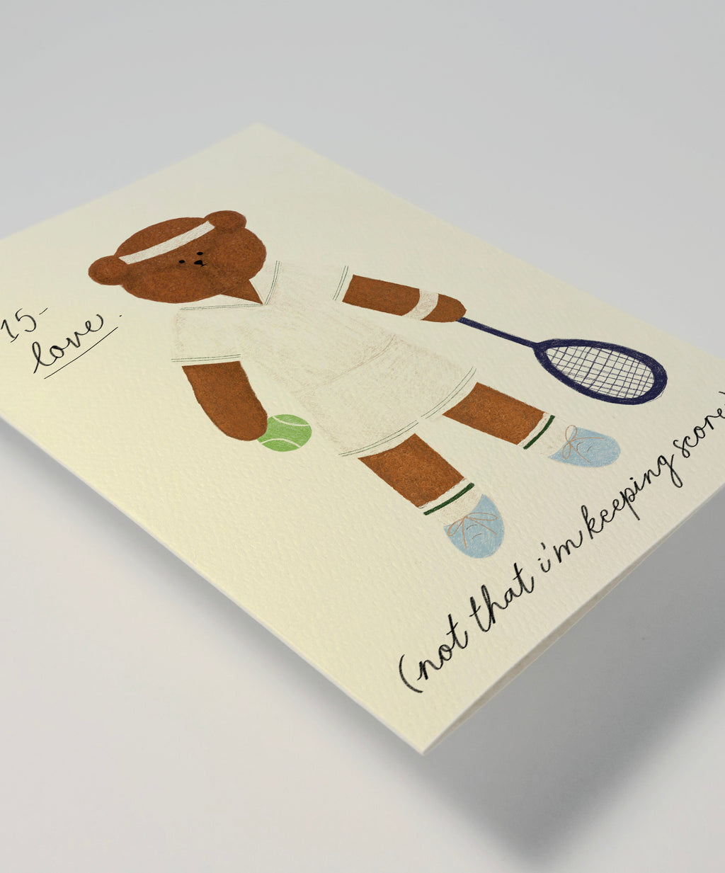 Tennis Bear Greeting Card