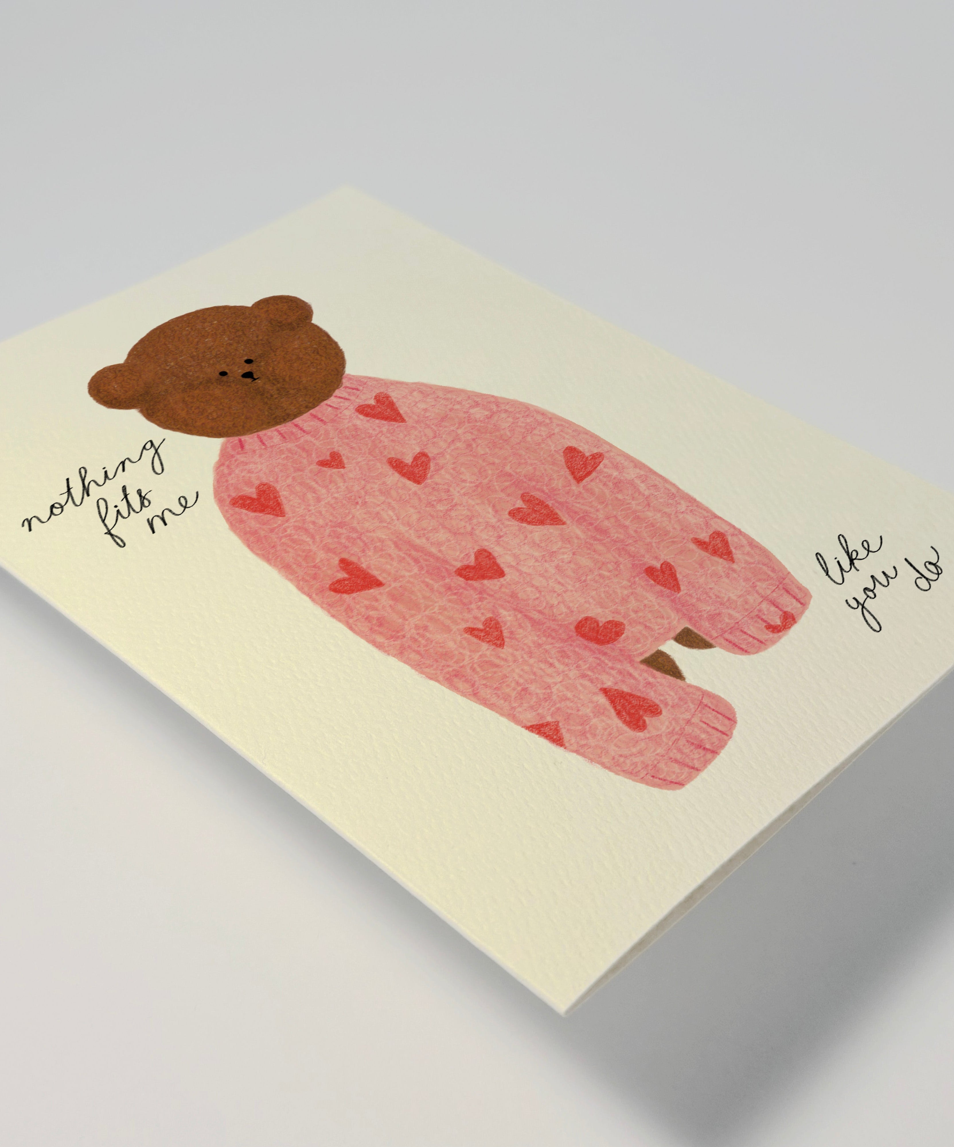 Love Jumper Bear Greeting Card