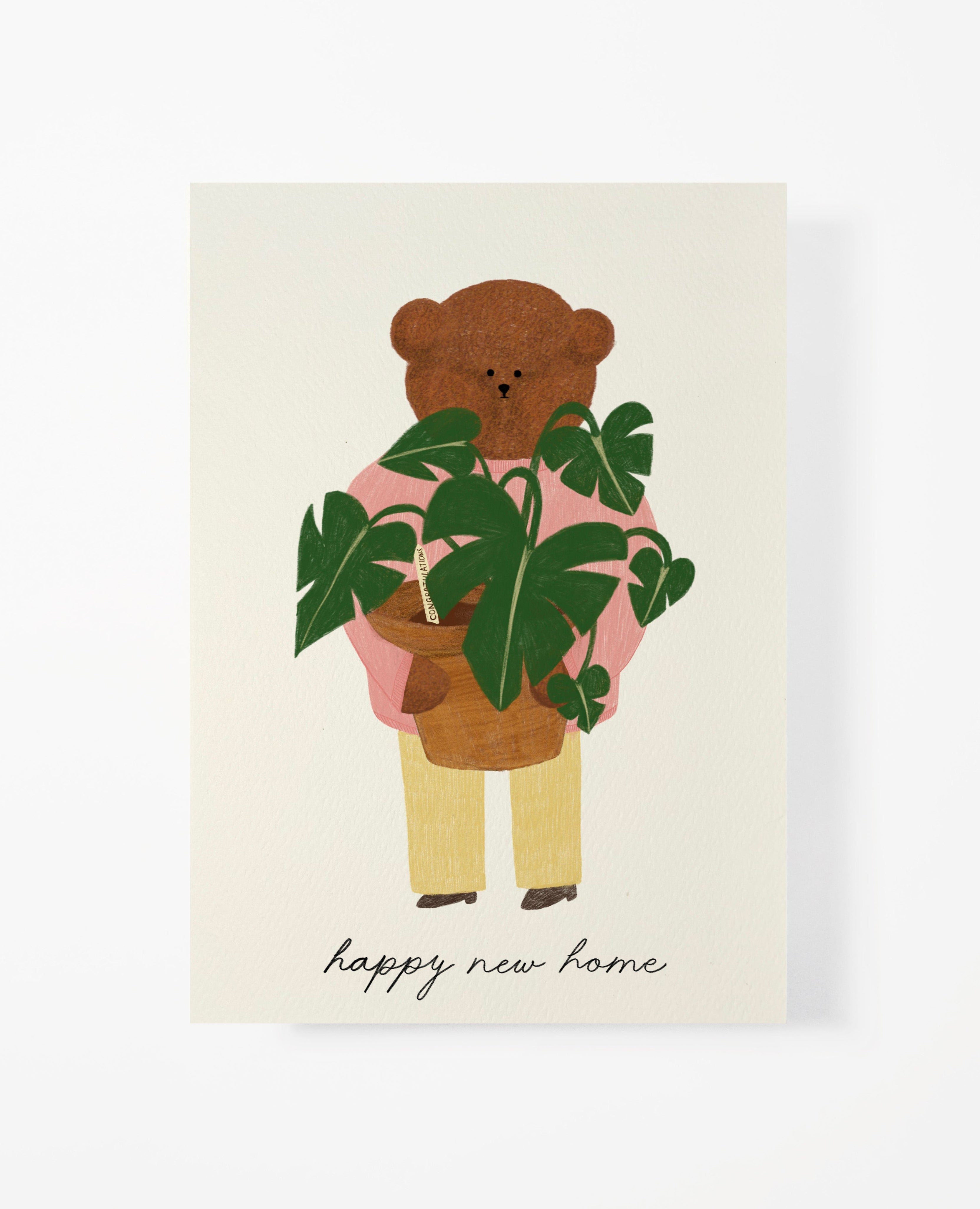 New Home Bear Greeting Card